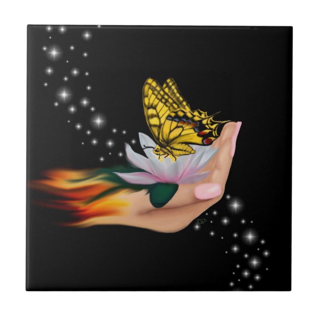 Borboleta no Lotus Bloom (Frente)