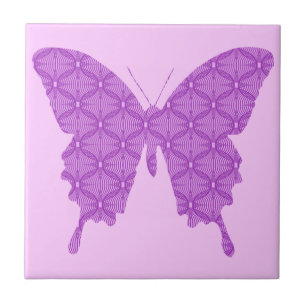 Borboleta, padrão de abstrato, lavanda e roxo