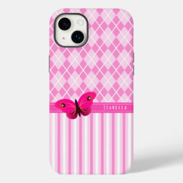 Borboleta-padrão de Estilo Strips e Rosa Durável