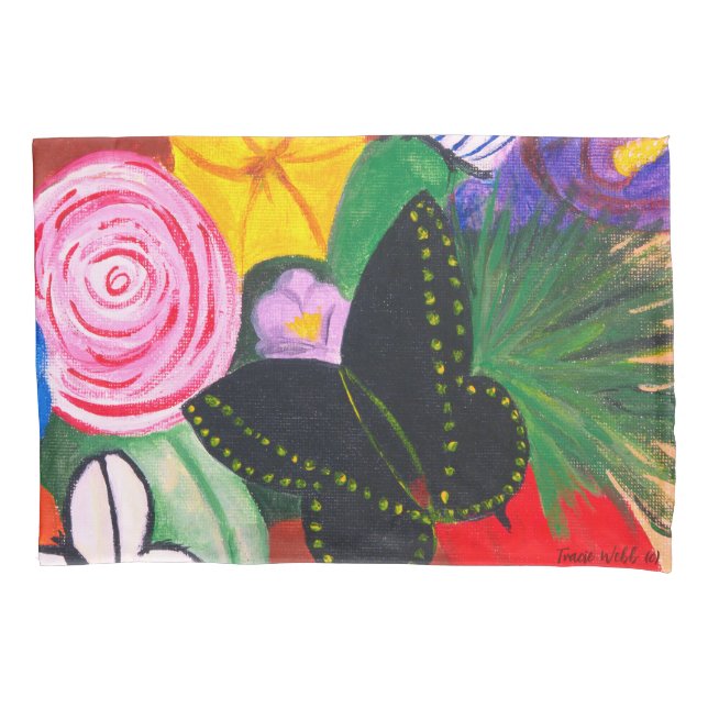 Borboleta Preta - Pillowcase (Frente)