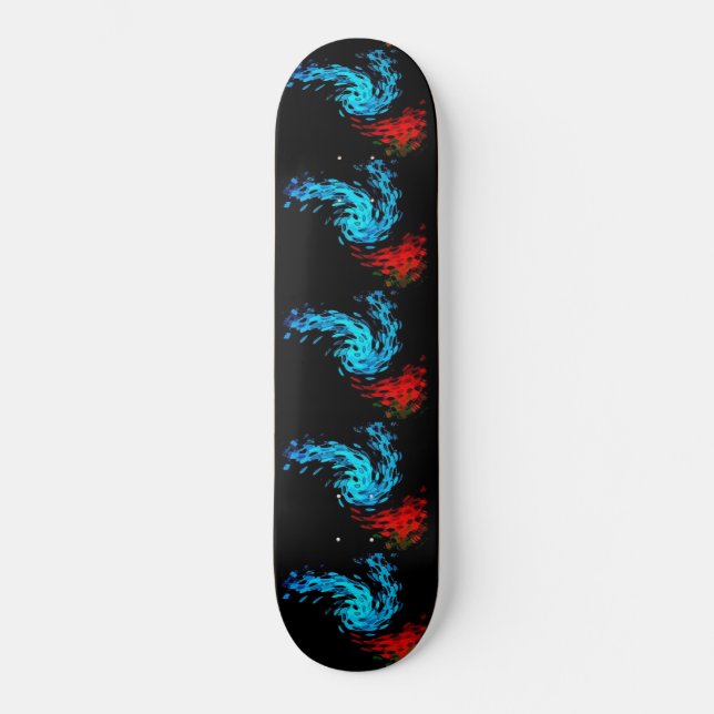 Borboleta Raggedy no Rosa 8 1/8" do skateboard (Frente)