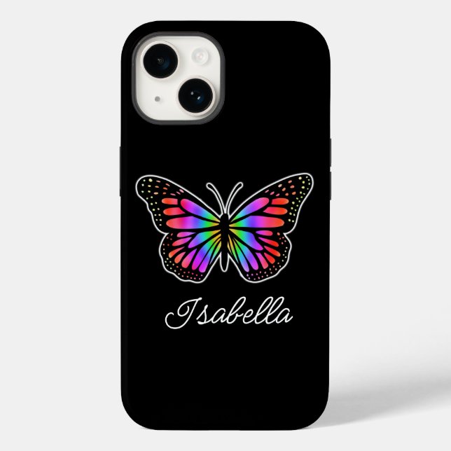 Borboleta Rainbow e seu nome personalizado (Verso)