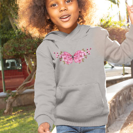 Borboleta rosa com Sakura