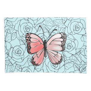 Borboleta Rosa E Arte Rosa