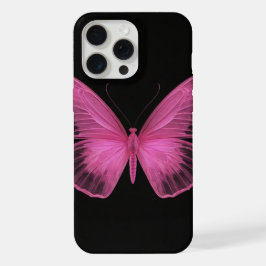 borboleta rosa giro iphone15 pro max case