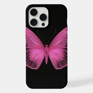 borboleta rosa giro iphone15 pro max case