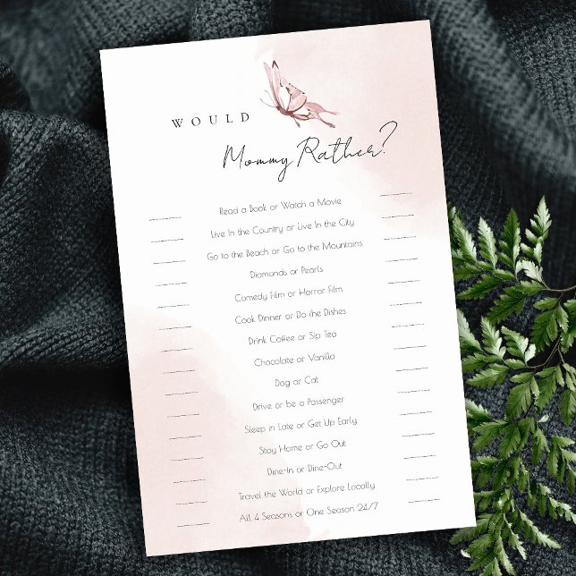 Borboleta Rosa Mataria Jogo de Chá de fraldas de P (Criador carregado)