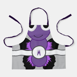 Borboleta Rosa Monograma Apron