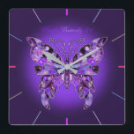 Borboleta Roxa 31 Relógio Redondo<br><div class="desc">Arte do Ventilador da Música K-pop: Nesta Borboleta Roxa 31,  você poderia encontrar 31 refs sobre minha música pop favorita de 7 Caras incríveis e seu exército de fãs se você os conhece bem! Ou apenas,  aproveite esta design e veja o que você quer ver com seu próprio significado.</div>
