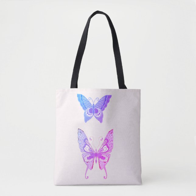Borboleta Roxa Elegante Duo — Bolsa (Frente)
