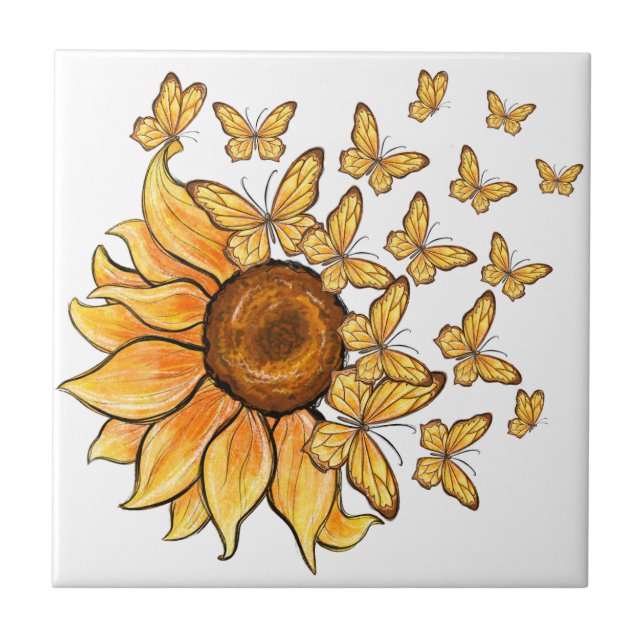Borboleta Sunflower (Frente)