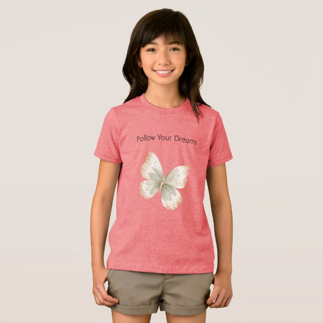 Borboleta Verde Creme Bege   (Frente Completa)