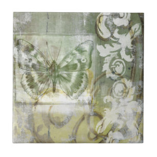 Borboleta Verde Indefinida com Porta de Ironwork