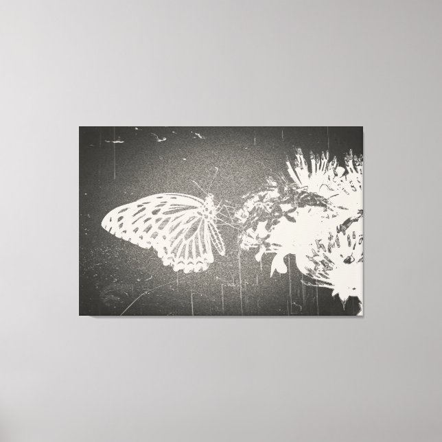 Borboleta Vintage - Canvas (Frente)