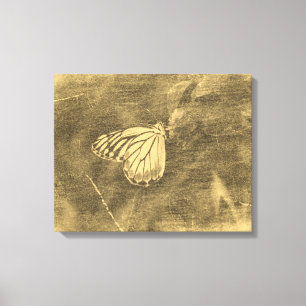 Borboleta Vintage na Canvas #2 da Flor
