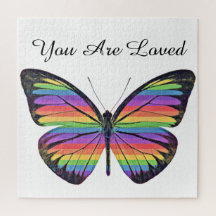 Borboleta Você É Adorada Quebra-cabeça De Jigserra