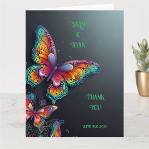 Borboleta Whimsical Romance Convite para Casamento