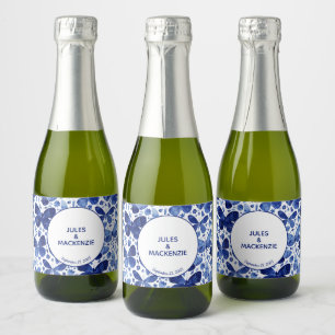 Borboletas Aquarela Indigo Azul Moderno