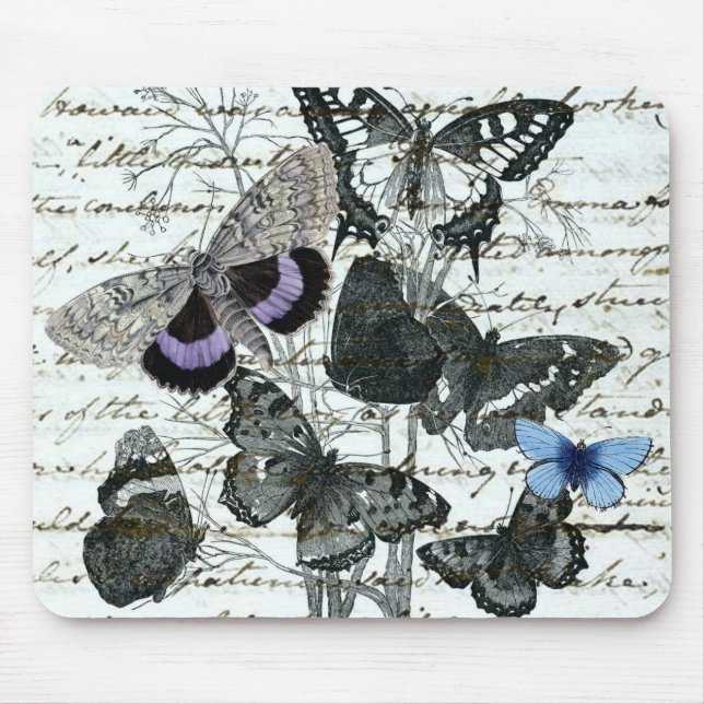 Borboletas Austen Mousepad do vintage (Frente)