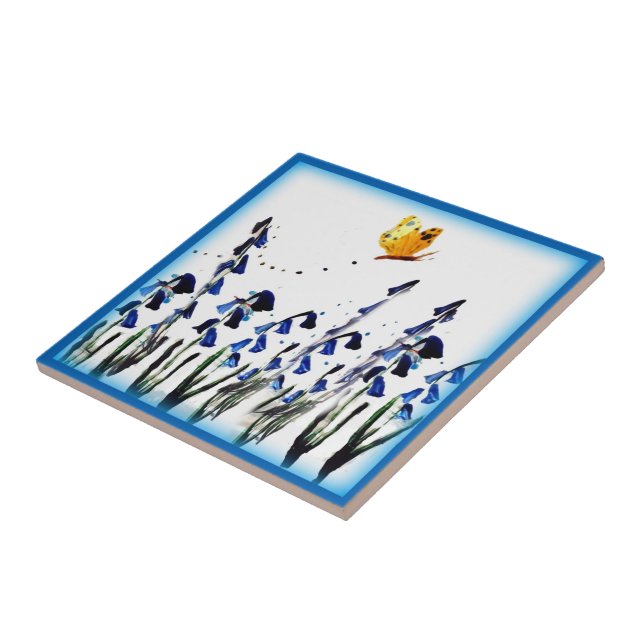 Borboletas Bluebeldes Primavera Floral (Lateral)