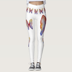 Borboletas Borboletas Leggings de Arte Aquecidas,