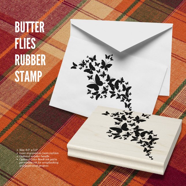 Borboletas Carimbo (Butterflies Rubber Stamp)