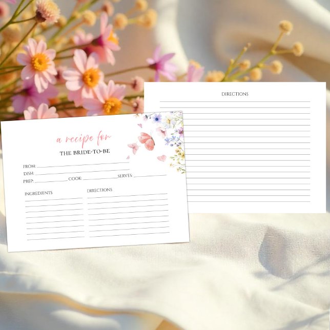 Borboletas Cartões de Receita de Chá de panela Flo (Criador carregado)