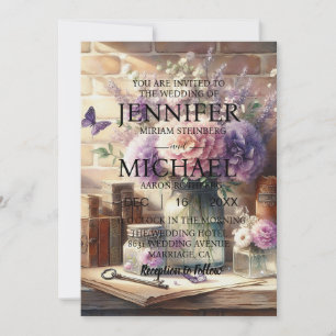 Borboletas Clássicas Convites para Casamento