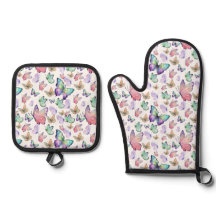 Borboletas de Aquarela Padrão Invisível