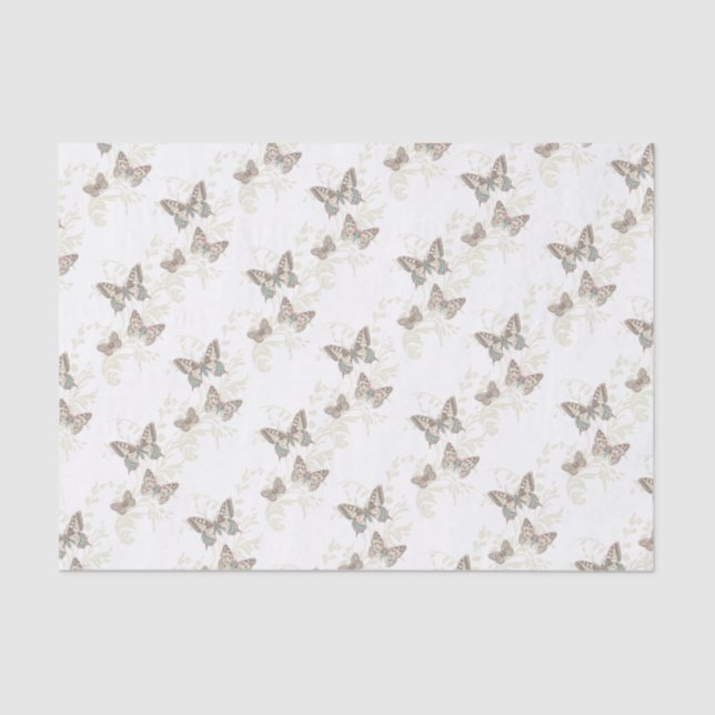 Borboletas de casamento ou papel de presente de oc (Frente )