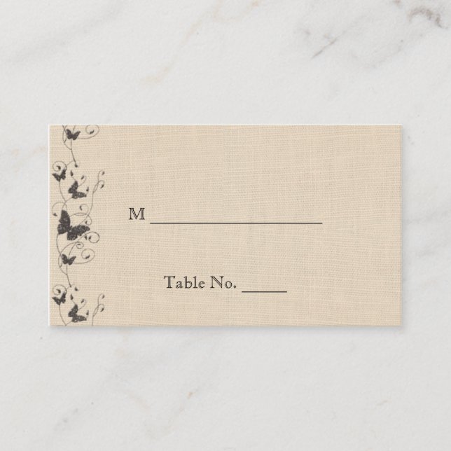 Borboletas de chocolate em cartões de casamento Ec (Frente)