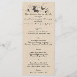 Borboletas de chocolate no Ecru Wedding Menu