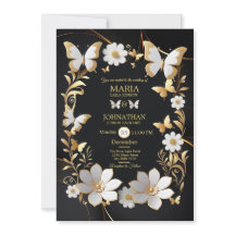 Borboletas de convite de casamento