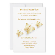 Borboletas de Convite para Recepções de casamento 