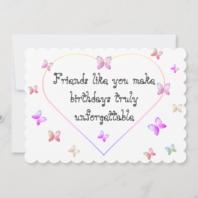 Borboletas de Coração Rosa Doce 16 Aniversário (Verso)