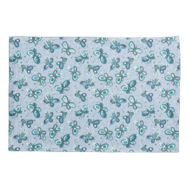 Borboletas de Insetos de rabisco - padrão azul - s