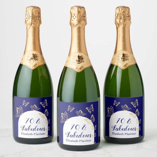 Borboletas Douradas do Marinho moderno Fabuloso An (Garrafas)