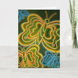 Borboletas e cartão das listras