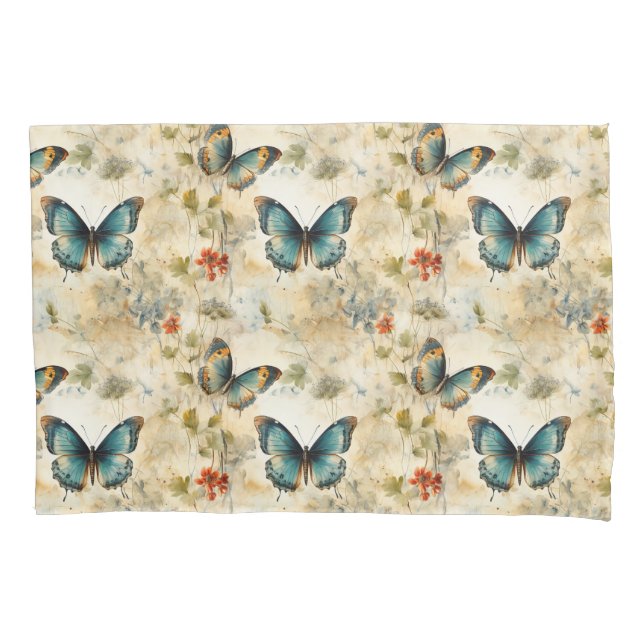 Borboletas e flores coloridas (11) (Frente-Esquerda)