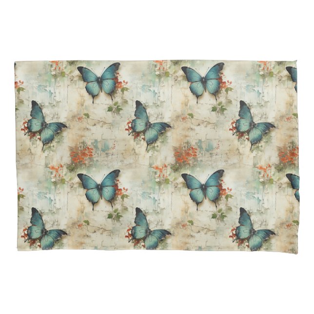 Borboletas e flores coloridas (12) (Frente-Esquerda)