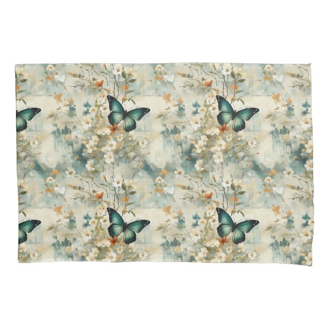 Borboletas e flores coloridas (6) (Frente-Esquerda)