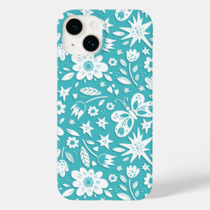 Borboletas E Flores Em Aqua