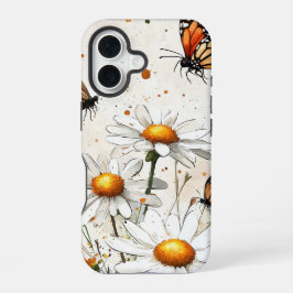 Borboletas e margaridas - Capa de telefone de Cott