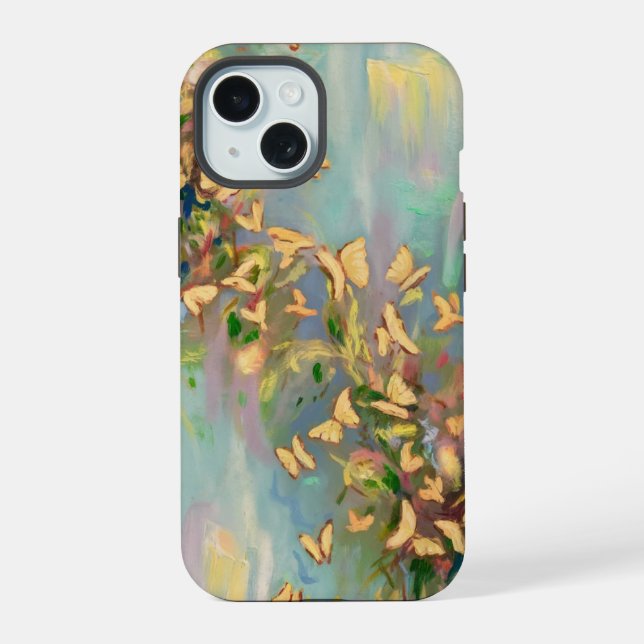 Borboletas Em Fundo Azul Claro (Verso)