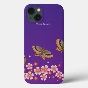 Borboletas japonesas Sakura Blossoms Personalizado