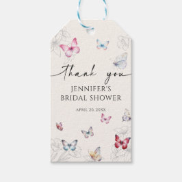 Borboletas mágicas Favorecem Etiquetas de presente
