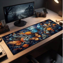 Borboletas Monarcas E Flores Selvagens