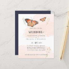 Borboletas Paradise Watercolor WEDDING Convite