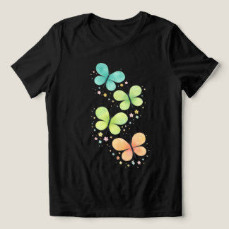 Borboletas Pastel – Camiseta Feminina Elegante