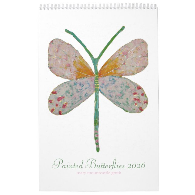 Borboletas Pintadas Calendário vertical 2025 (Capa)